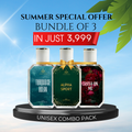 Turquoise Ocean + Alpha Sport + Crush On Me – Unisex Summer Bundle
