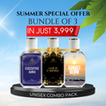 Executive Aura + Gold Empire + Sunset Glow – Unisex Summer Bundle